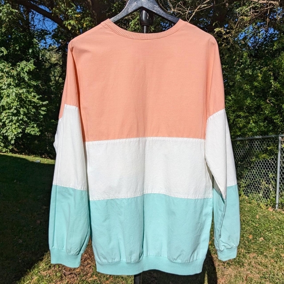 Rare Vintage 80s Coors Light Pastel Long Sleeve Sailing Shirt Size M - Picture 7 of 8